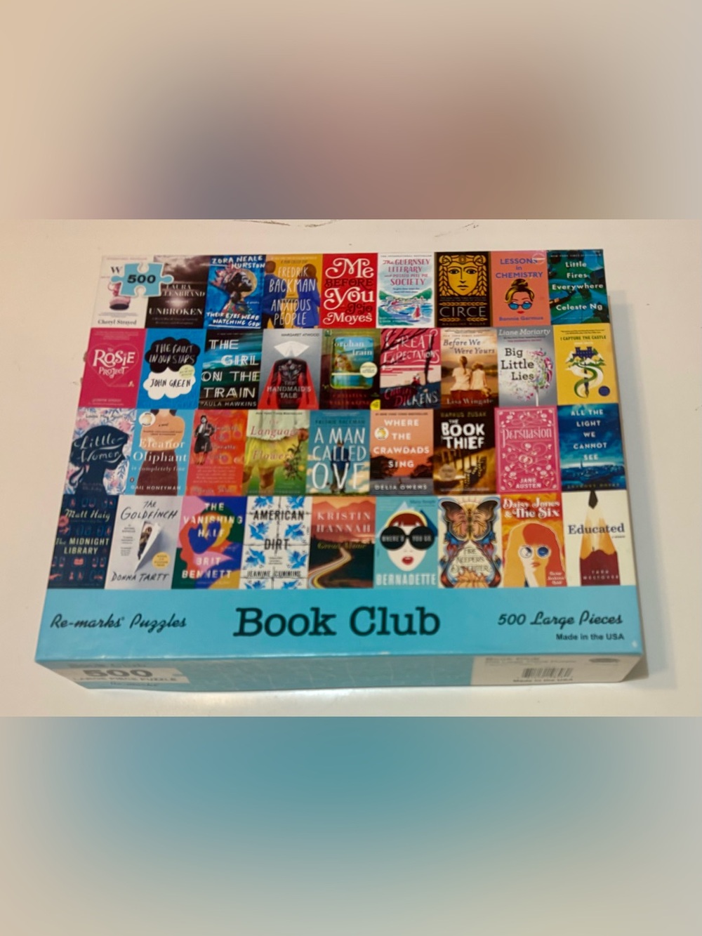 Re-marks "Book Club" Best Sellers,
500 Large Piece Puzzle with Poster, Complete